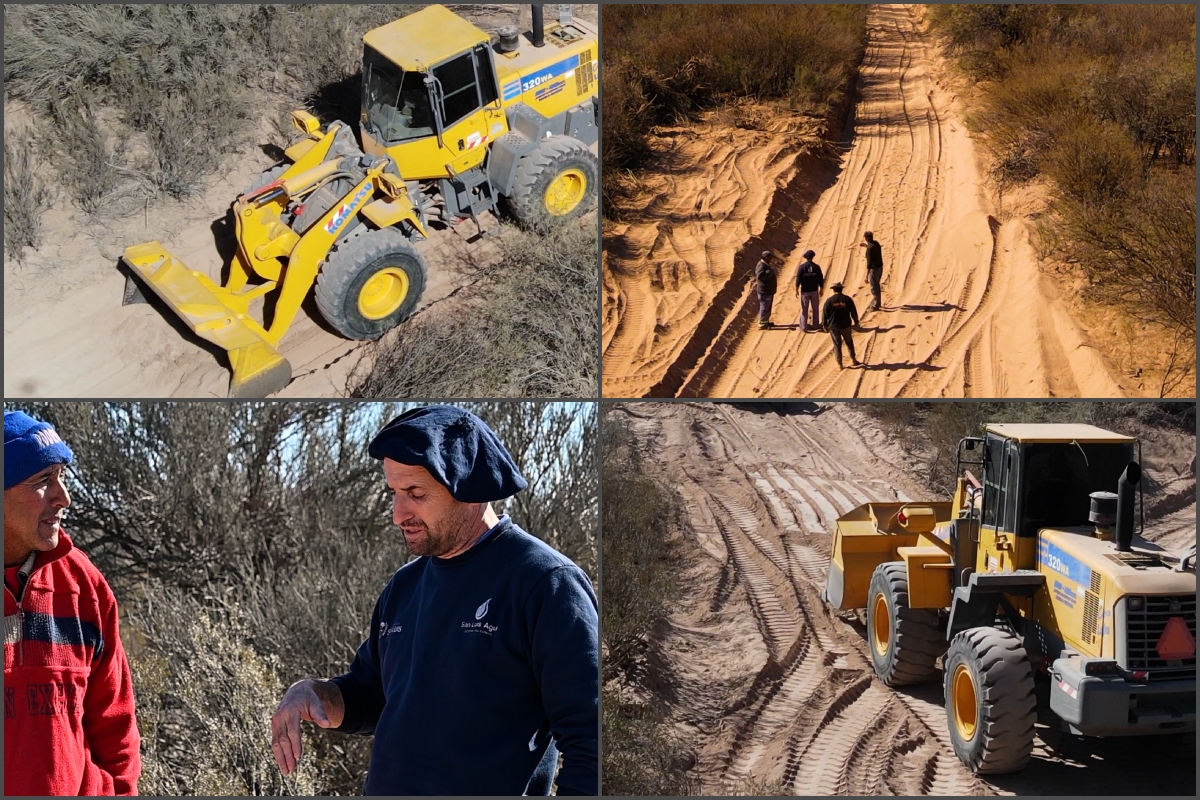 San Luis Agua continúa con la construcción del ramal Balde de Azcurra