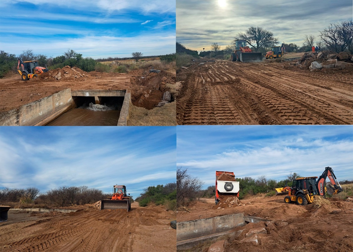 Vialidad Provincial realiza mantenimiento y reparación en diferentes caminos y rutas de San Luis