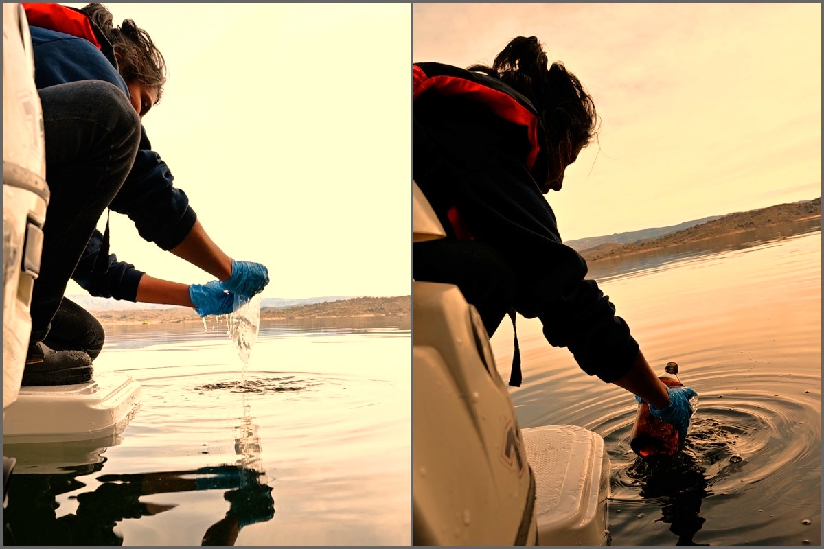 San Luis Agua realizó un muestreo de agua cruda en el Dique La Florida