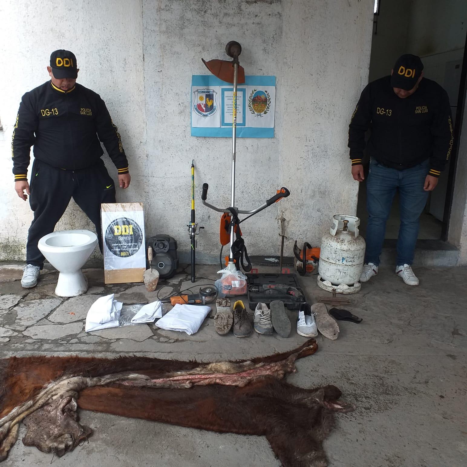 Allanan tres casas y recuperaron elementos robados en San Francisco del Monte de Oro