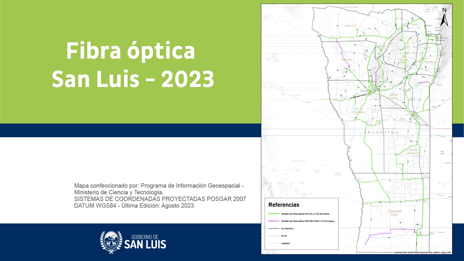 La Autopista de la Información amplió la red de fibra óptica en el interior