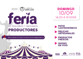 La Feria de Pequeños y Medianos Productores estará presente en Las Chacras
