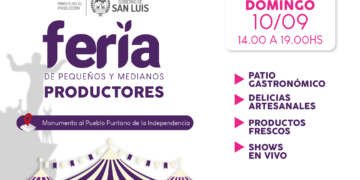 La Feria de Pequeños y Medianos Productores estará presente en Las Chacras