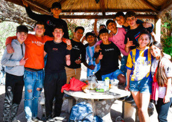 Los jóvenes del departamento San Martín disfrutaron de los festejos por su efeméride