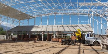 Continúan los trabajos de refacción del Parque Recreativo de Villa de Merlo