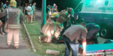 Tilisarao: un motociclista resultó herido tras chocar contra un cantero