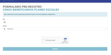 Los beneficiarios de planes sociales ya pueden completar el formulario online para el censo