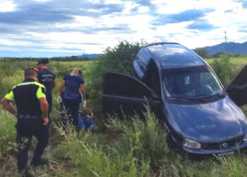 Un agente policial sanluiseño sufrió un accidente cerca de Luján