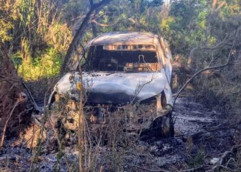 Apareció quemada la camioneta que había sido robada en Los Molles
