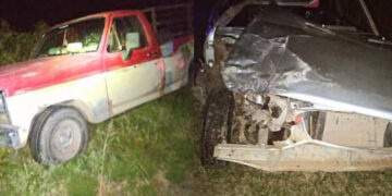 VILLA LARCA: Choque entre automóvil y camioneta en ruta 6