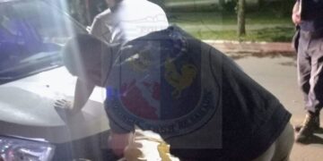 Carpintería: un joven fue detenido con envoltorios de marihuana en su poder.