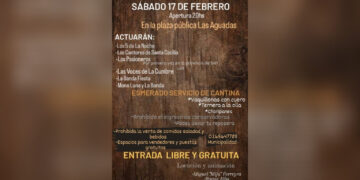 Las Aguadas tendrá su 33° Festival Provincial ‘Cuna de los Hacheros’