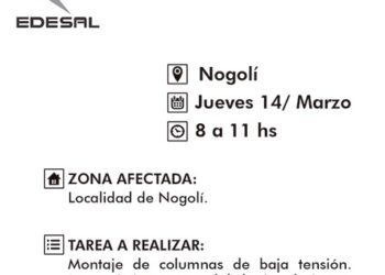 Nogolí: Corte general del servicio eléctrico