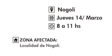 Nogolí: Corte general del servicio eléctrico