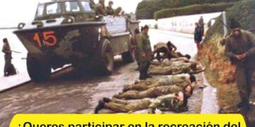 Naschel: Interesante iniciativa recreando el desembarco Argentino en Malvinas