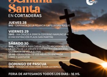 Cortaderas se prepara para la Semana Santa con diversas actividades.