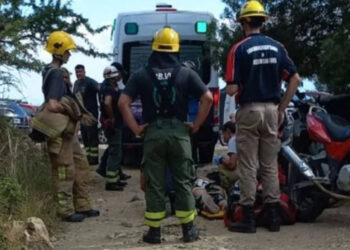 Villa de Merlo: dos turistas se chocaron en una tirolesa y terminaron heridas