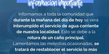 CORTE DE AGUA EN BUENA ESPERANZA