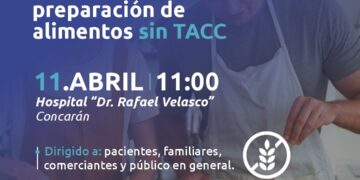 El taller sobre alimentos sin TACC llega este jueves 11 a Concarán