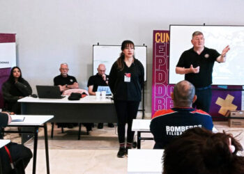 Bomberos escoceses dieron una capacitación internacional en Tilisarao