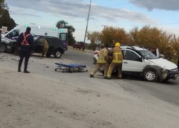 Triple choque en la salida a Merlo