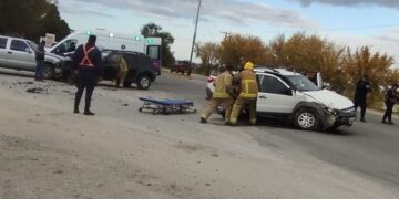 Triple choque en la salida a Merlo