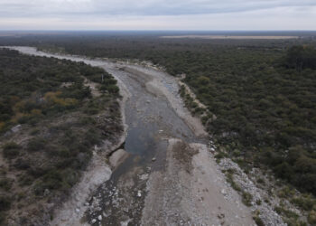 Finalizaron los trabajos de encauzamiento en el río Los Corrales