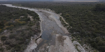 Finalizaron los trabajos de encauzamiento en el río Los Corrales