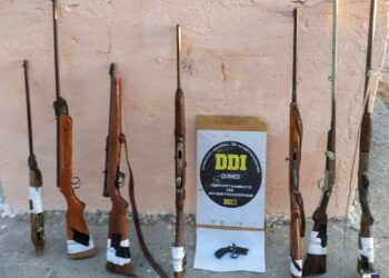 La Policía realizó allanamientos en distintos puntos del norte provincial y secuestró armas, marihuana y una computadora