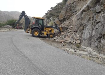 Vialidad Provincial realizó mantenimiento de caminos en Villa Larca, Juan Llerena, Nogolí y Piedra Bola