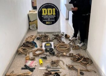 Tilisarao: la Policía recuperó elementos que habían sido robados de una talabartería