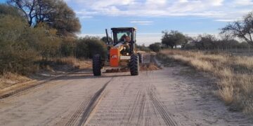 Vialidad Provincial realizó mantenimiento de caminos rurales en Belgrano y Ayacucho