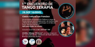 Realizarán el ‘Primer Encuentro de TangoTerapia’ en San Francisco