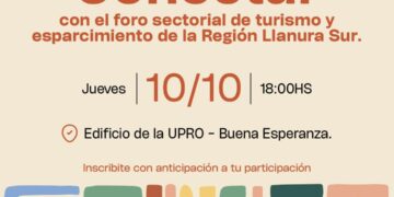 BUENA ESPERANZA: Invitación al Foro de Mesa Sectorial de Turismo y Esparcimiento. Público-Privado.