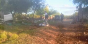 Una familia sufrió un vuelco en la Autopista de las Serranías Puntanas