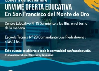 Llega la UNViMe a San Francisco del Monte de Oro