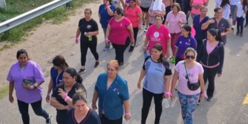 Se realizó en Beazley la 4ª Caminata en Lucha contra el Cáncer de Mama