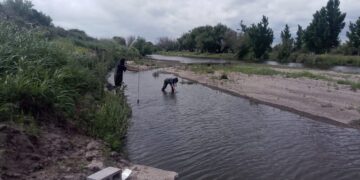 San Luis Agua tomó muestras del río Conlara