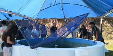 La Estación de Piscicultura de Río Grande recibió a alumnos del Colegio Moyano