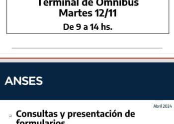 Atención de ANSES en LA TOMA