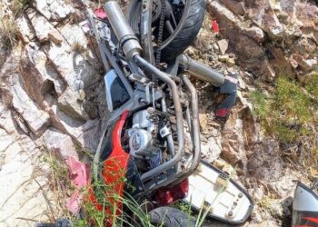 Un motociclista sufrió un accidente en la ruta Río Grande-Nogolí