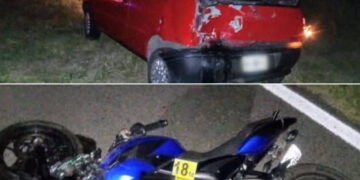 Un hombre murió tras un accidente entre una moto y un auto en la ruta nacional 146