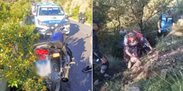 Villa de Merlo: una pareja de motociclistas se accidentaron en la ruta provincial 5