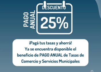 Concarán ofrece un descuento del 25% en tus tasas municipales