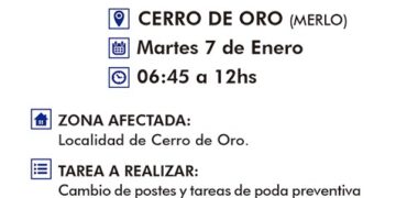 Cerro de Oro: Corte del servicio eléctrico