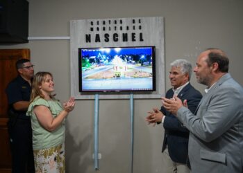 Naschel presentó su nueva sala de monitoreo que refuerza la seguridad en el pueblo
