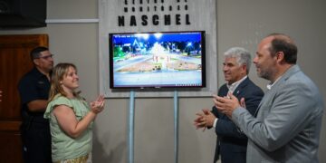 Naschel presentó su nueva sala de monitoreo que refuerza la seguridad en el pueblo