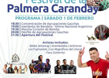 Papagayos se vestirá de fiesta con su 24° edición del Festival de la Palmera Caranday