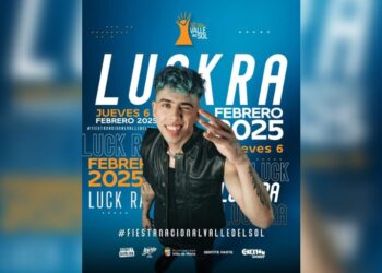 Luck Ra abrirá la Fiesta Nacional Valle del Sol 2025. La entrada costará $ 18 mil