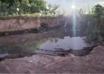 El intendente de San Martín molesto con San Luis Agua por la rotura de un caño que deja al pueblo sin agua